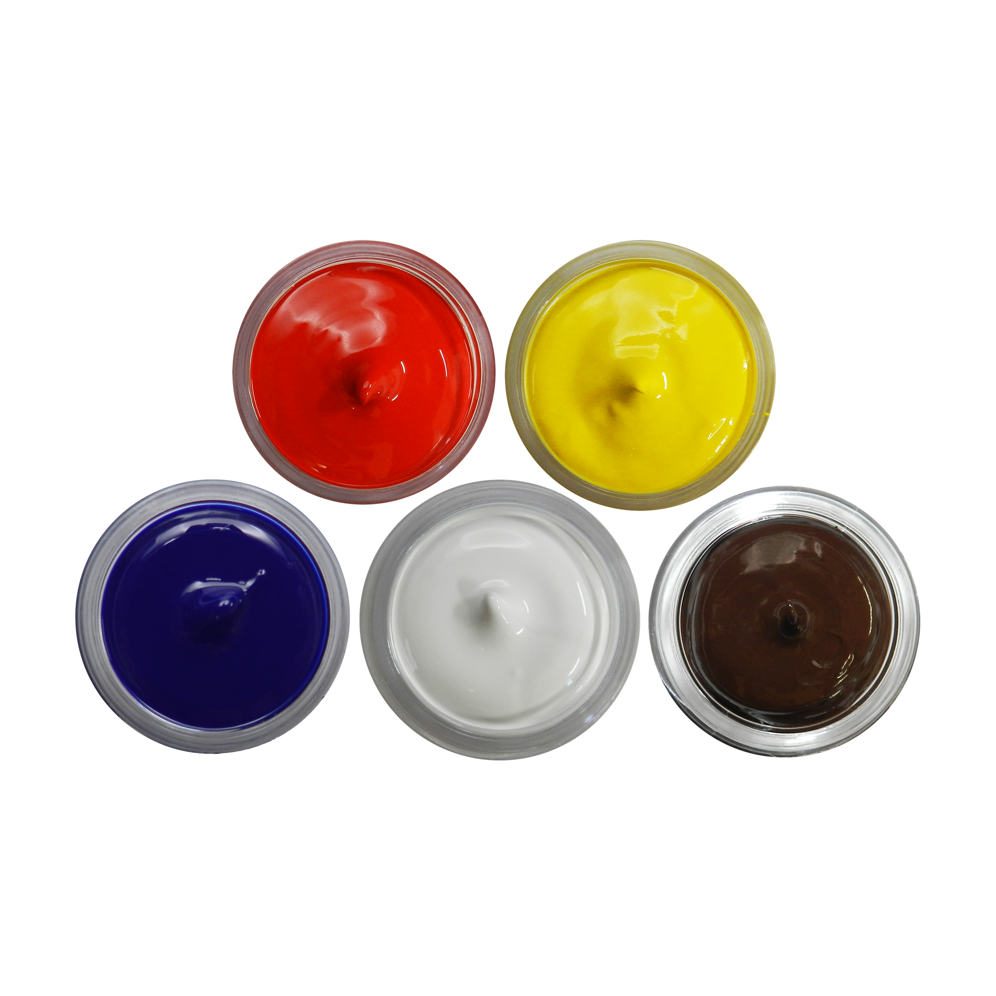 Set of 5 Basic Colors, Gemini Heat Set Paint, Comparable to Genesis Heat Set Paint