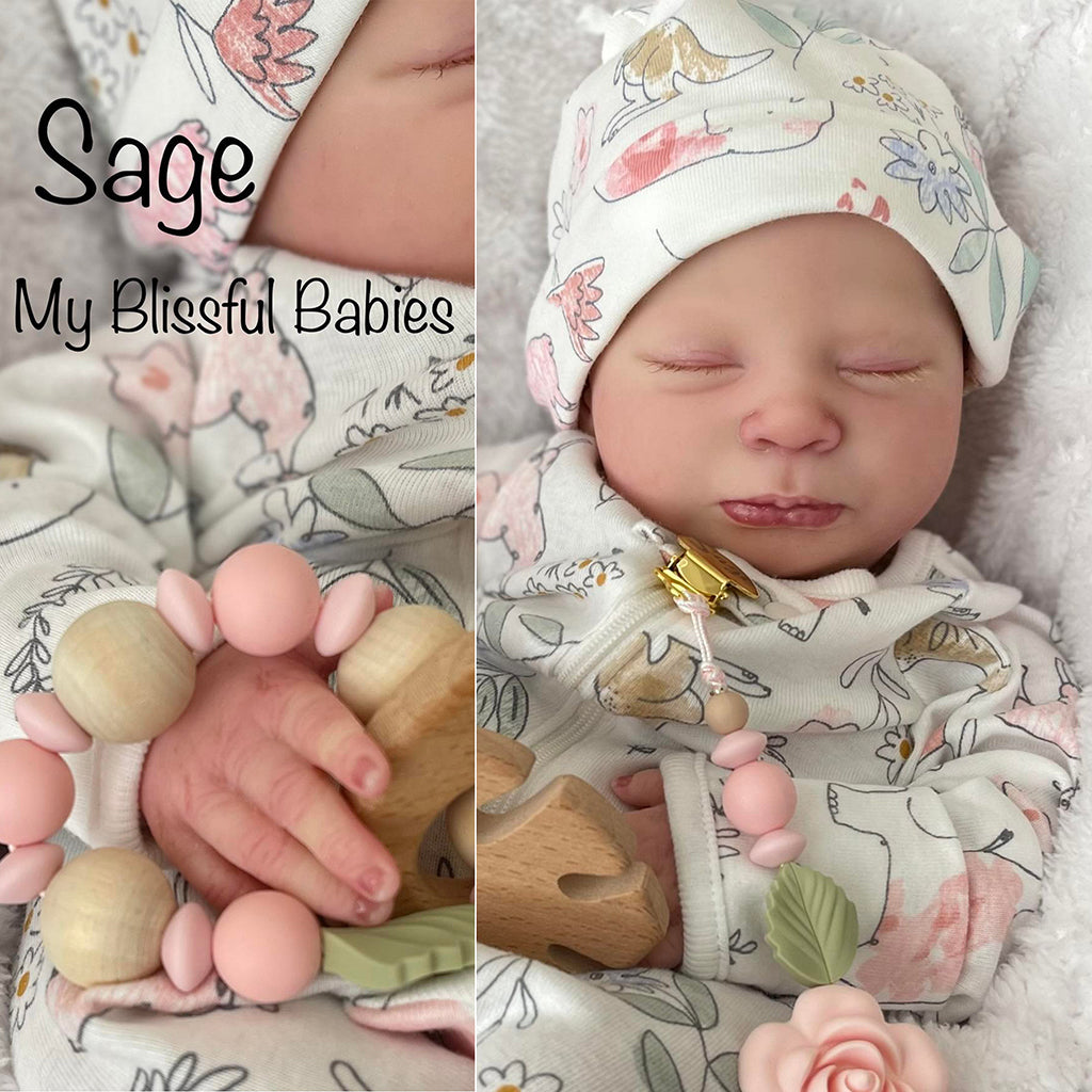 Realborn® SILICONE Sage Sleeping (18" Reborn Doll Kit)