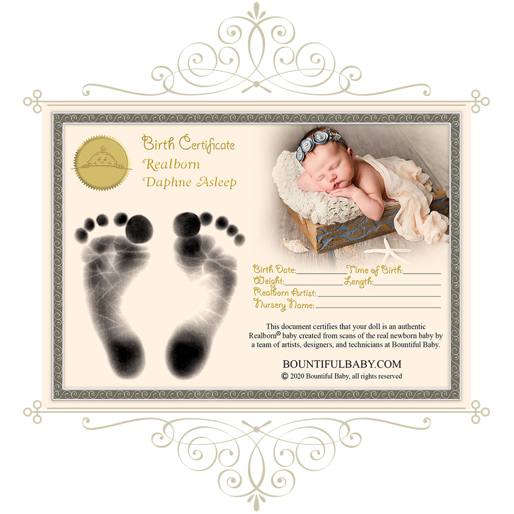 Realborn® Daphne Sleeping (19" Reborn Doll Kit)