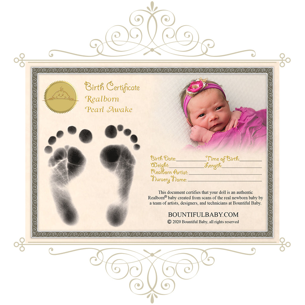 Realborn® Pearl Awake (18" Reborn Doll Kit)