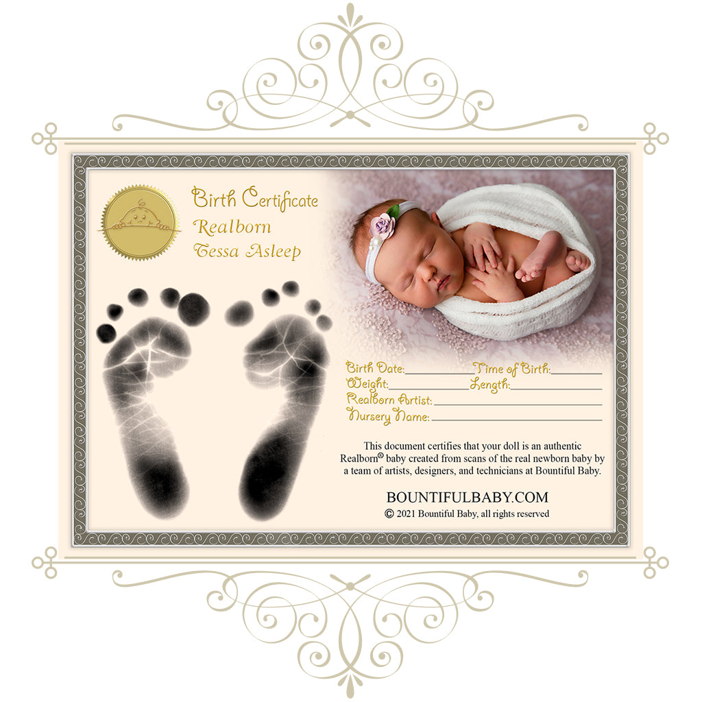 Realborn® Tessa Sleeping (19.5" Reborn Doll Kit)