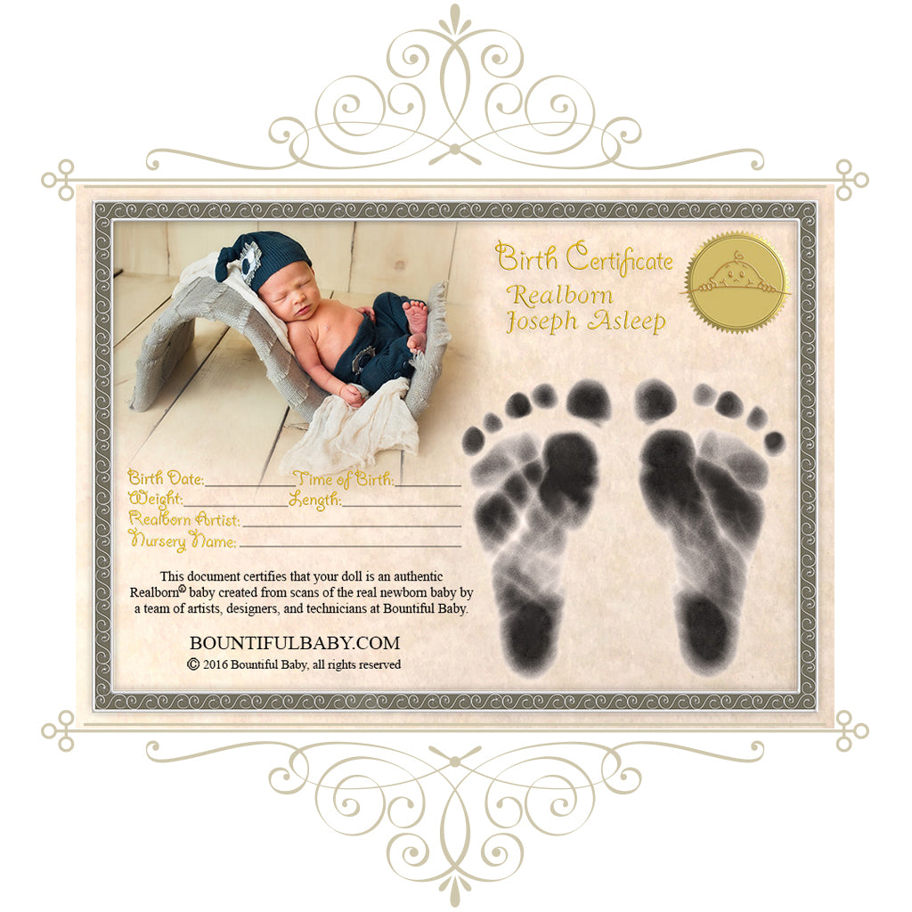 Realborn® Joseph™ Sleeping (18" Reborn Doll Kit)