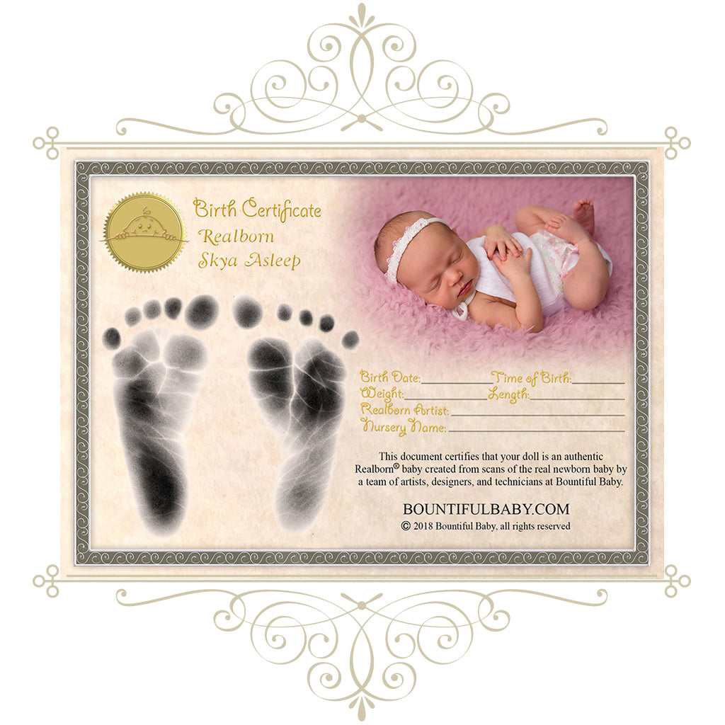 Realborn® Skya™ Sleeping (18.5" Reborn Doll Kit)