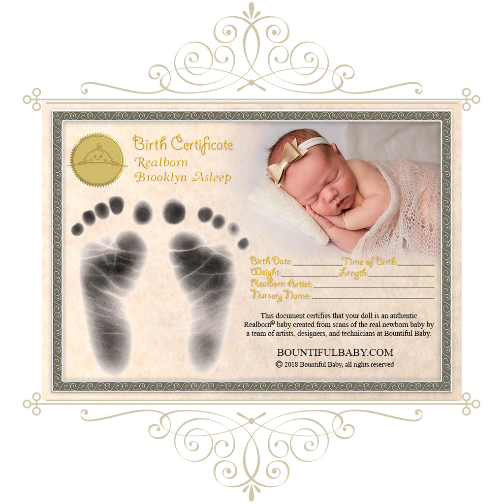 Realborn® Sleeping Brooklyn (19 Reborn Doll Kit) - Bountiful Baby (DP  Creations LLC)