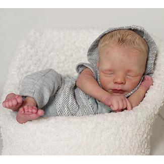 SECONDS Realborn® Leif Sleeping TWIN (18&quot; Reborn Doll Kit) - #2002