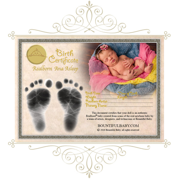 Realborn® Sleeping Rebekah (19 Reborn Doll Kit) - Bountiful Baby (DP  Creations LLC)