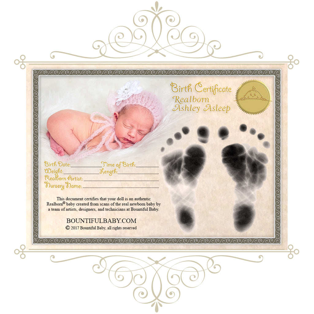 Realborn® Ashley™ Sleeping (17" Reborn Doll Kit)