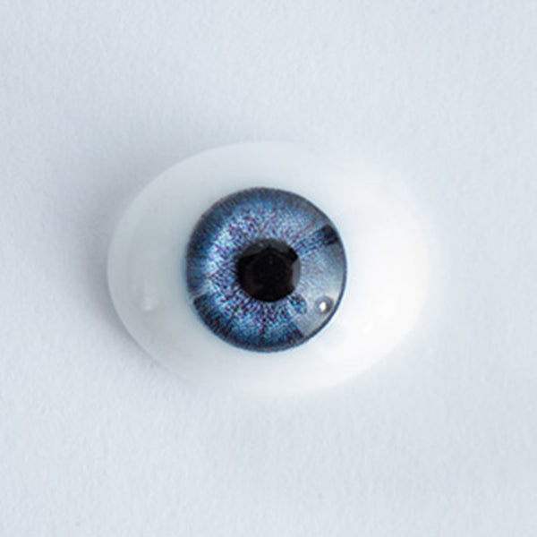 18mm Blue Iris E - Oval Glass Eyes - 1 Pair - #1380 - Bountiful Baby 