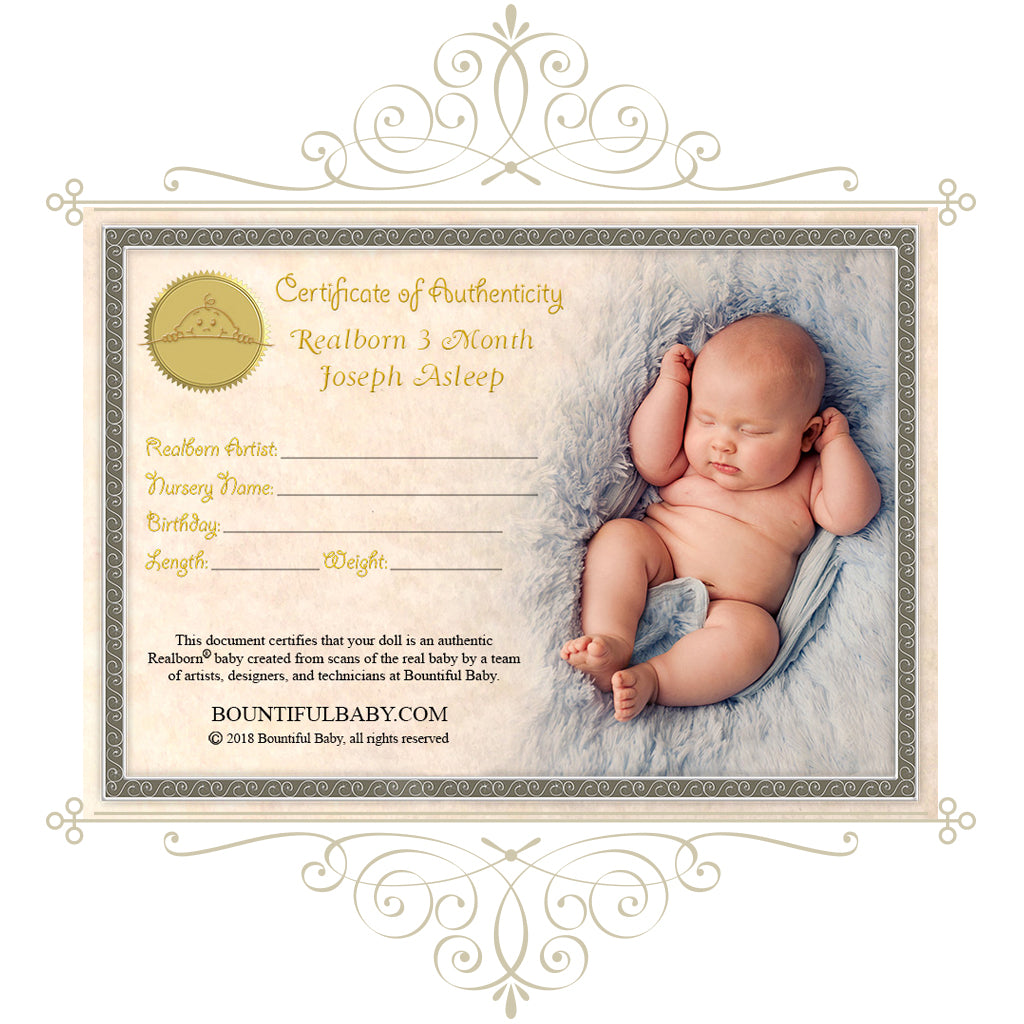 Realborn® 3 Month Joseph™ Sleeping (23" Reborn Doll Kit)