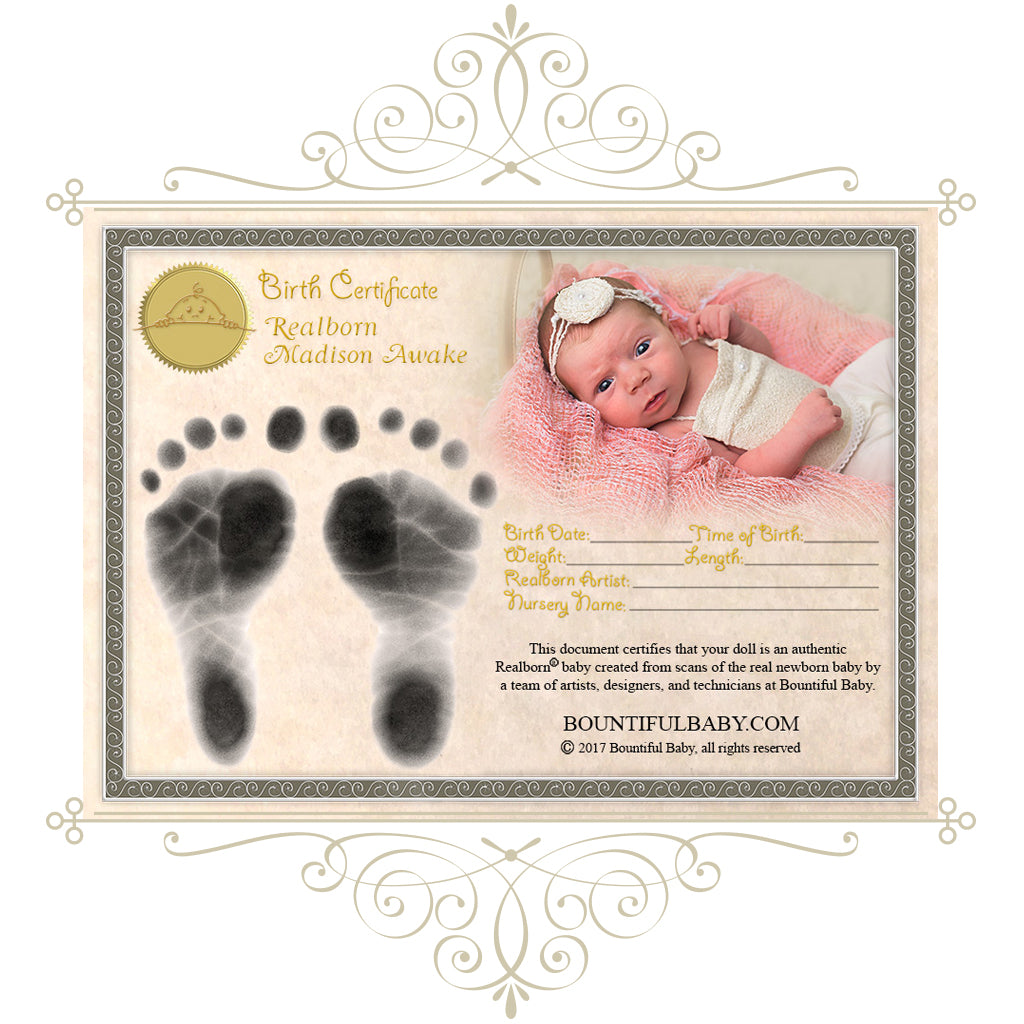 Realborn® Madison Awake (19" Reborn Doll Kit)