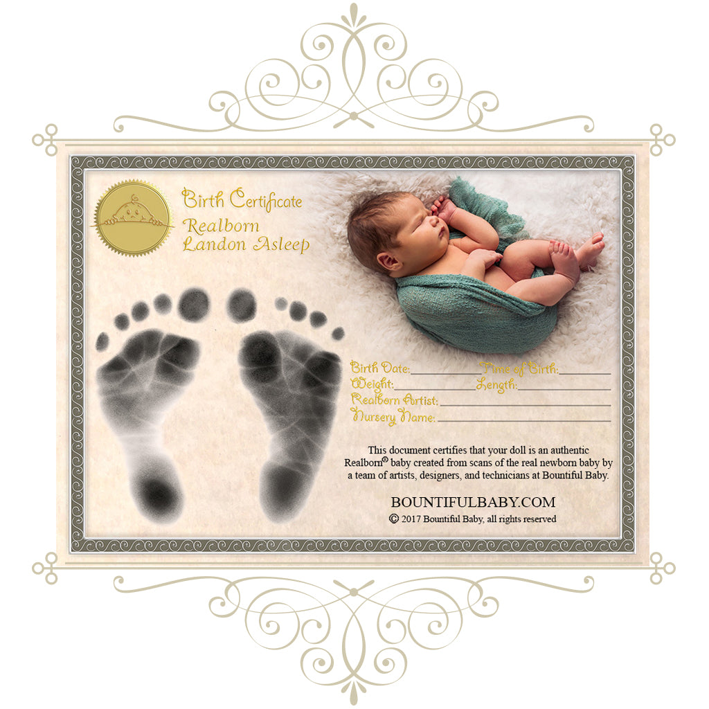 Realborn® Landon Sleeping (21" Reborn Doll Kit)