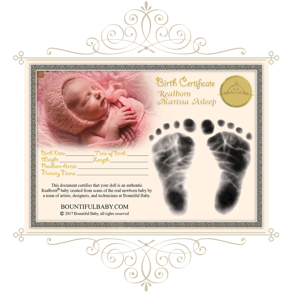 Realborn® Marissa Sleeping (19" Reborn Doll Kit)