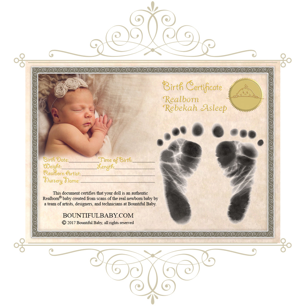 Realborn® Rebekah Sleeping (19" Reborn Doll Kit)